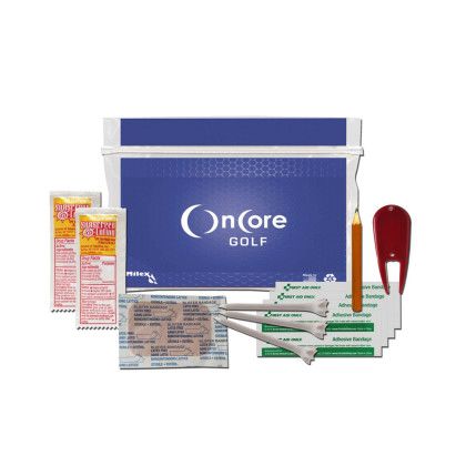 Custom Waterproof Golfers Kit - Blue Front Custom Waterproof Golfers Kit - Blue Front