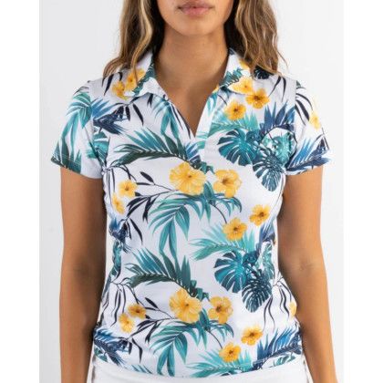 Custom YATTA Golf - Blossom women's Moisture Wicking non iron Golf Polo Shirts - Alaula