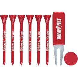 Custom Tall Tees Divot Set - Red