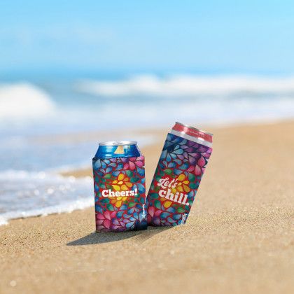 Custom Koozie britePix Slim Can Cooler - Lifestyle