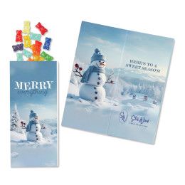 Custom Albanese Gummi Bears Snowman Sweeter Cards
