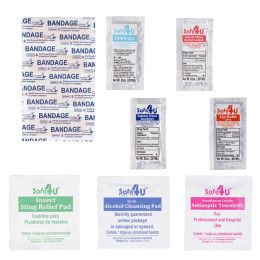 Custom 12pcs Compact Hard Case First Aid Kit - Blue Kit