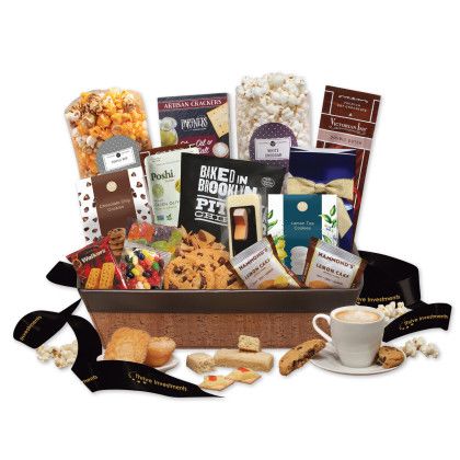 Custom Perfectly Delightful Gift Basket - Black