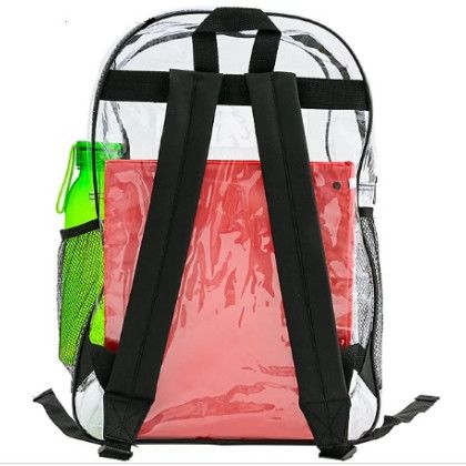 Custom Saratoga Clear TPU Backpack - Back