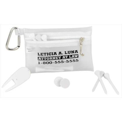 Custom Champion Golf Zipper Pack - Value Pak - White
