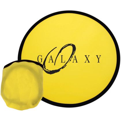 Custom Flying Disc With Pouch - Yellow 