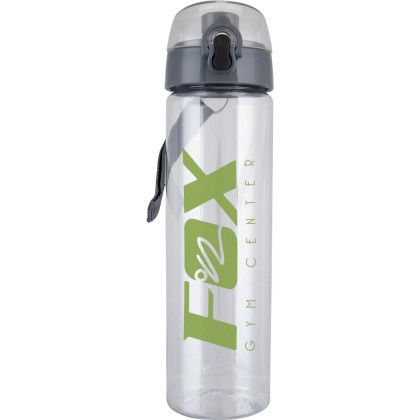 Custom 25 oz Water Bottle With Trekker Lid - Clear Custom 25 oz Water Bottle With Trekker Lid - Clear