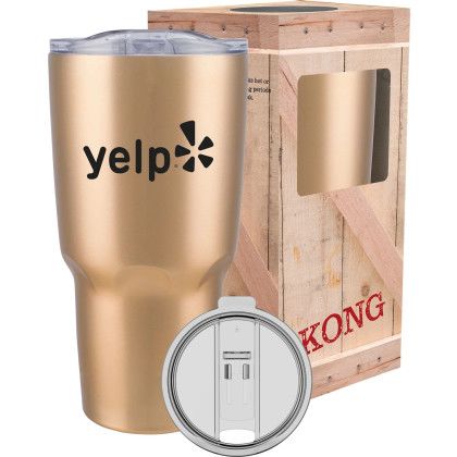 Custom 30 oz Vacuum Insulated Tumbler - Body Gold 