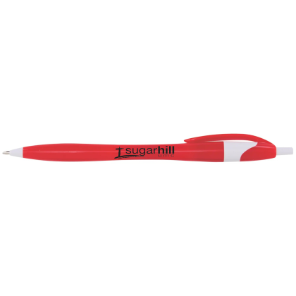 Custom Archer2 Pen with Colored Accents - Red With White 