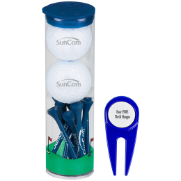 Custom Wilson Ultra 2-Golf Ball Tube with Divot Tool and Tees