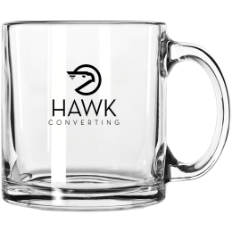 Custom Libbey 13 oz Glass Coffee Mug - Clear