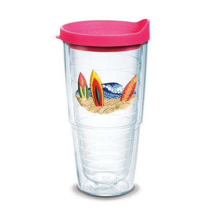 Custom Tervis Classic Tumbler Embroidered Emblem - 24 oz. - Fuchsia Custom Tervis Classic Tumbler Embroidered Emblem - 24 oz. - Fuchsia