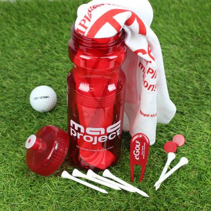 Custom Basic Cart Caddy with Callaway Supersoft Golf Ball -  Lifestyle View 