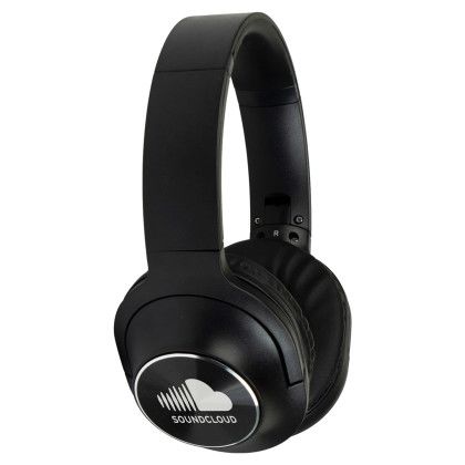 Custom iBlu Tunes Bluetooth Headphones with Microphone - Black 