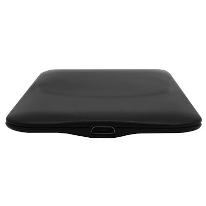 Custom iSlim 10W Wireless Charger - Black side View 