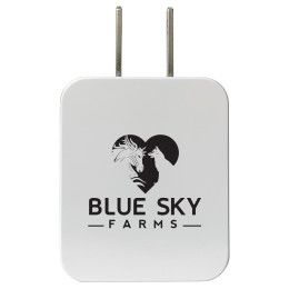 Custom iPort Plus Wall Charger - White - Front View