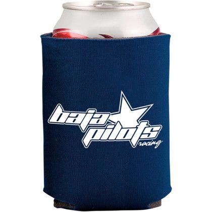 Custom Budget Collapsible Foam Can Cooler Holder-1 Side - Navy 