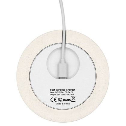 Custom iBevel Plus 15W Wireless Charger - Eco Back View 