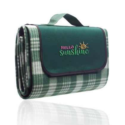 Custom Zion Roll Up Picnic Blankets  - Green