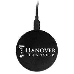 Custom iDisc 10W Wireless Charger - Black