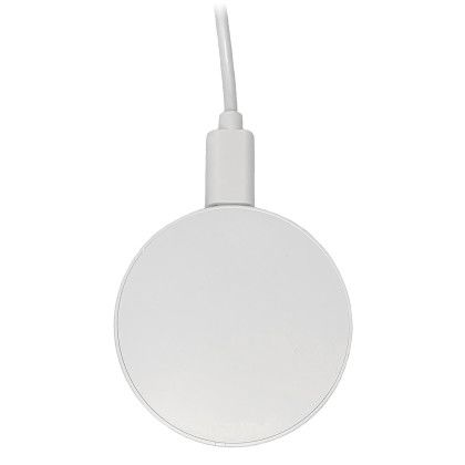 Custom iDisc 15W Eco MagSecure Wireless Charger - White Back View 