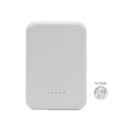 Custom iGo 3,000mAh MagSecure Combo Charger - White Back View