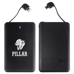 Custom iTwist 4,000mAh 4-in-1 Power Bank - Black 