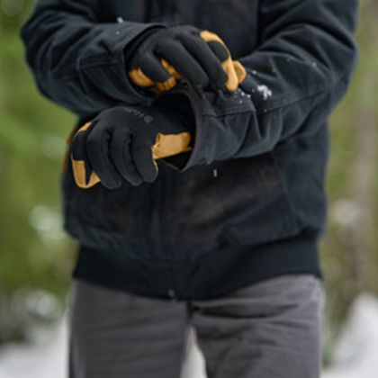 Custom Carhartt High-Dexterity Open-Cuff Glove - In Use