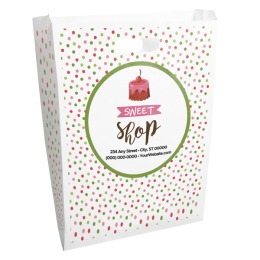 Custom Christmas Scatter Design 1 Merchant Paper Bags - 12" x 15" x 2.5"