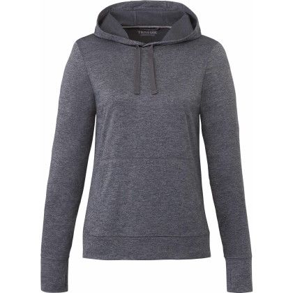 Custom Women's Lavar Eco Knit Lightweight Performance Hoody - Heather dark charcoal Custom Women's Lavar Eco Knit Lightweight Performance Hoody - Heather dark charcoal