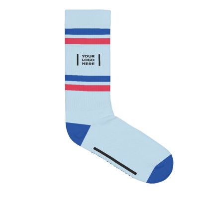 Custom Sock Club Stripe Athletic Cotton Crew
