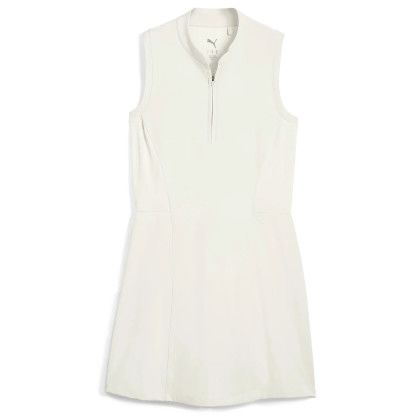 Custom Puma Aerlon Mock Women's Sleeveless 1/4-zip Golf Dress - Embroidery - Warm White Custom Puma Aerlon Mock Women's Sleeveless 1/4-zip Golf Dress - Embroidery - Warm White