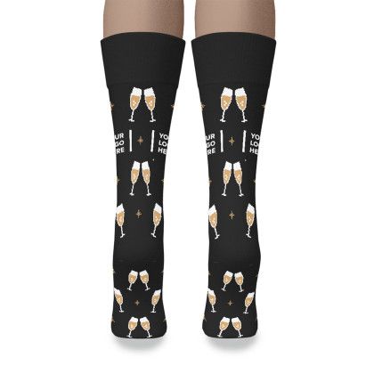 Custom Sock Club Celebration Flagship Cotton Crew - Back View 