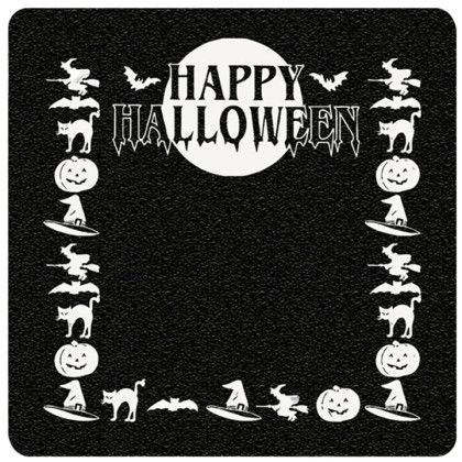 Custom Happy Halloween Jumbo Square Jar Opener - Black