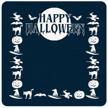 Custom Happy Halloween Jumbo Square Jar Opener - Navy Blue