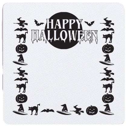 Custom Happy Halloween Jumbo Square Jar Opener - White