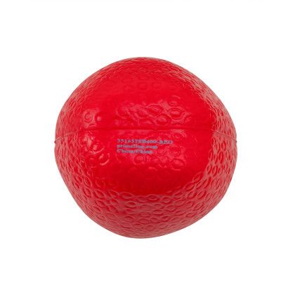 Custom Strawberry Shape Stress Ball - Red Back View 