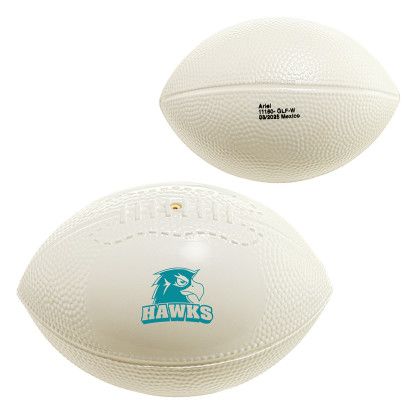 Custom Football 6" Vinyl Sports Ball - White