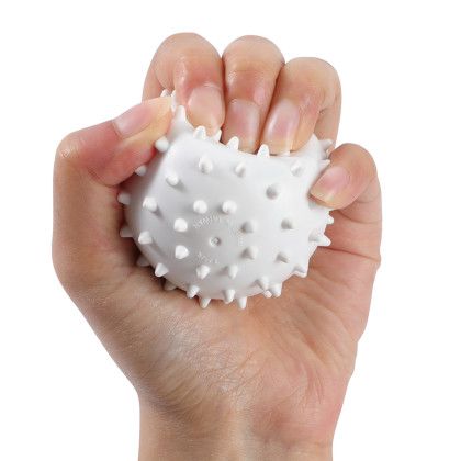 Custom Spike Massage Ball - White Lifestyle View 