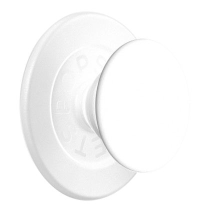 Custom PopSockets PopGrip for MagSafe - White With White 