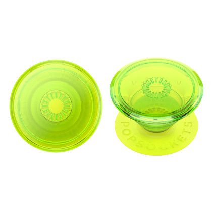 Custom PopSockets PopGrip Chroma - Translucent Neon Green 