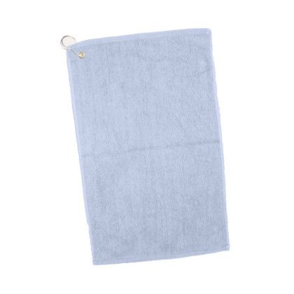 Custom Large Velour Golf Towel - Light Blue Custom Large Velour Golf Towel - Light Blue