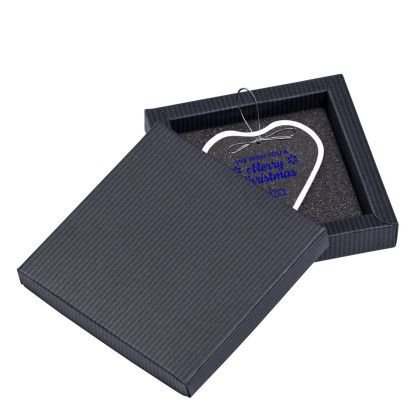 Custom Jade Ornament Heart - Full Color - Clear in box 