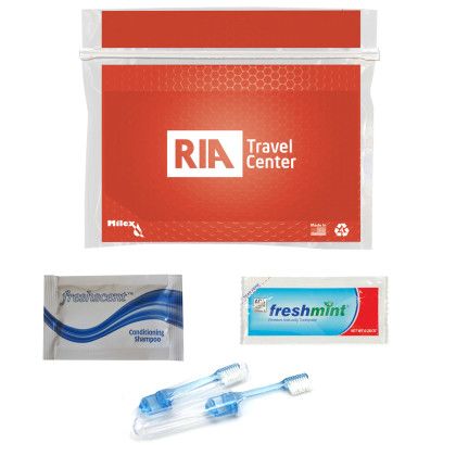 Custom Overnight Travel Kit - Red Front