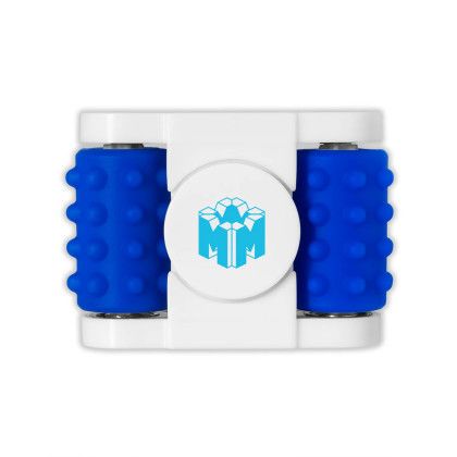 Custom Recycled ABS Fidget Spinning Sensory Roller Toy - Royal Blue 