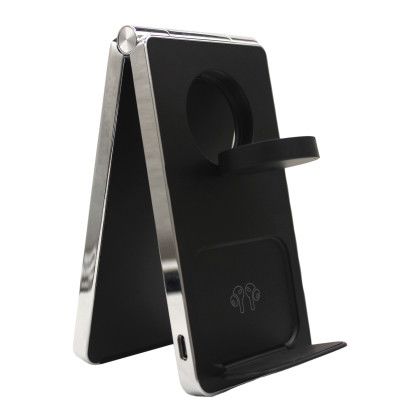 Custom iDock Elevate Multi Wireless Charger - Side View Custom iDock Elevate Multi Wireless Charger - Side View