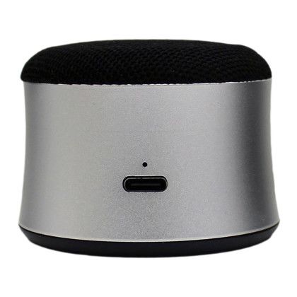 Custom iBlu Solo Bluetooth Speaker for MagSafe - Silver Back View 