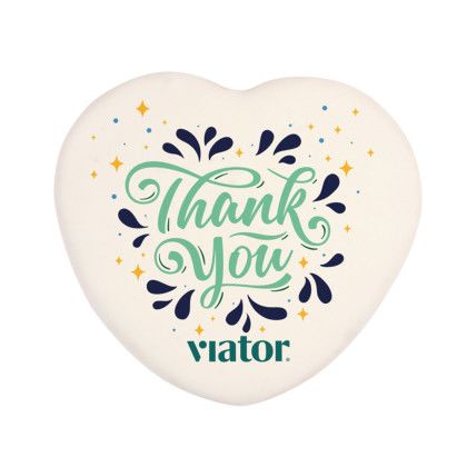 Custom 3" Iced Full Color Vanilla Cookie - Heart - Cookie View 