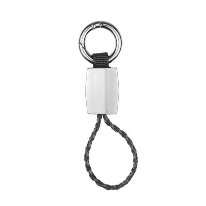 Custom EdgeLine Wristlet Keychain - Black Back View Custom EdgeLine Wristlet Keychain - Black Back View