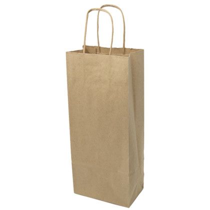 Custom 5.5" x 13" x 3.25" Full Color Natural Handle Shopper - Back View Custom 5.5" x 13" x 3.25" Full Color Natural Handle Shopper - Back View